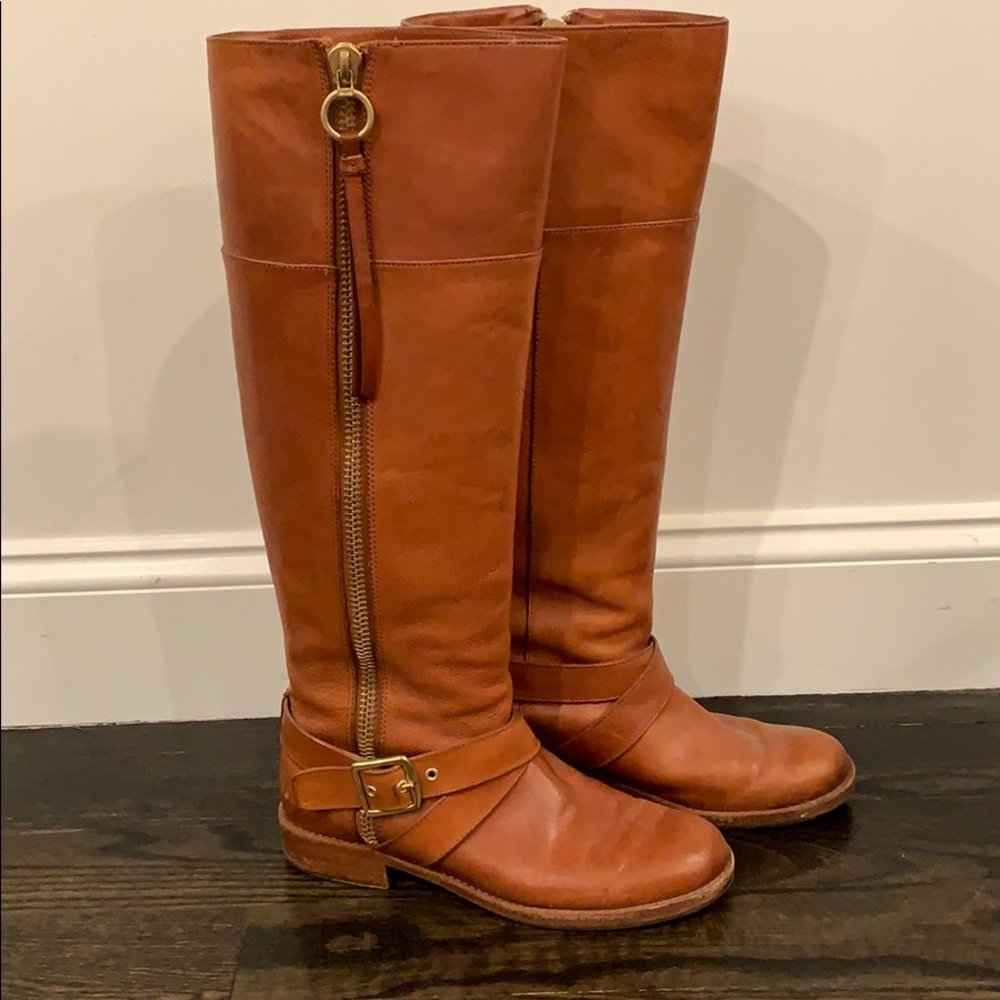 Coach leather boots